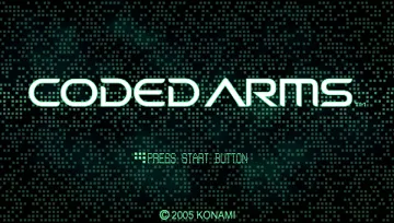 Coded Arms (EU) screen shot title